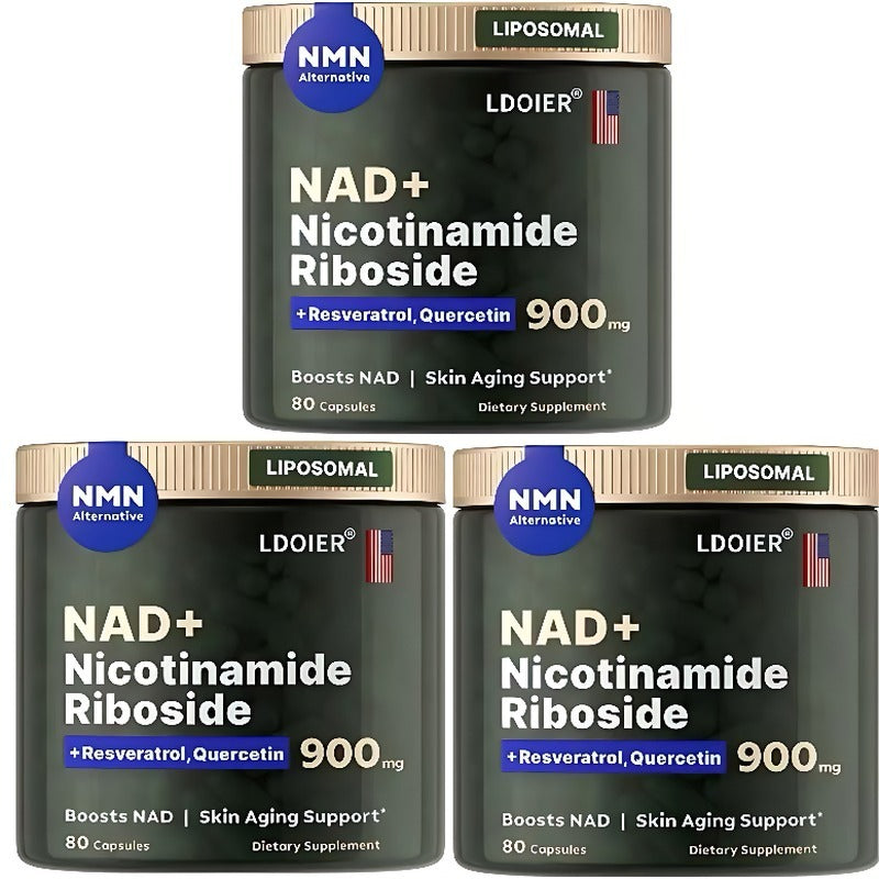 NAD+ Dietary Supplement with Resveratrol for Healthy Aging, Immunity and Cell Repair