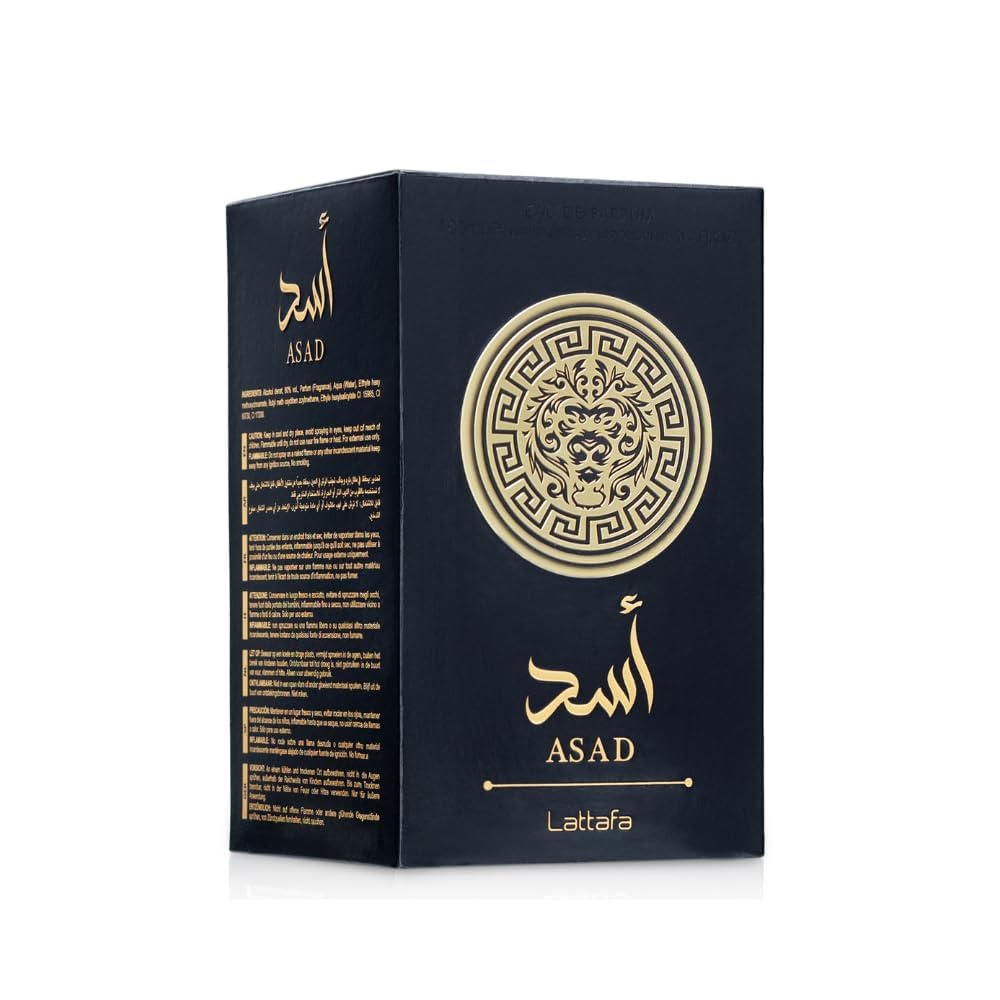 Lattafa Asad Lattafa for Unisex Eau de Parfum Spray, 100 ml Men Women Perfume