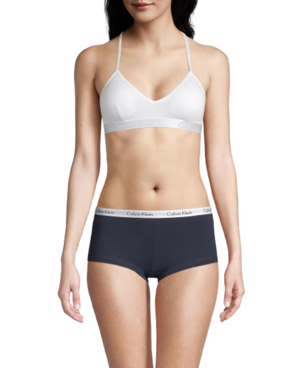 Calvin Klein Women's Motive Cotton Lightly Lined Bralette Bra