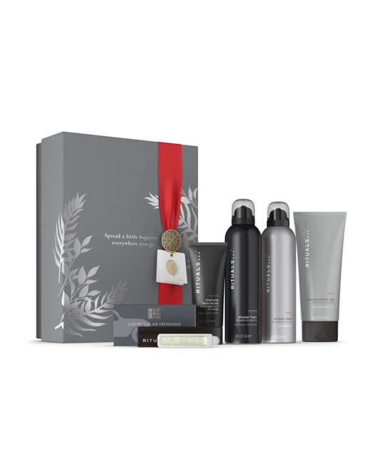 RITUALS Geschenkbox Homme, Large – Geschenkset für Männer mit Produkten für die Körperpflege und Wellbeing, mit Bambus, Minze und Zedernholz – belebende Eigenschaften