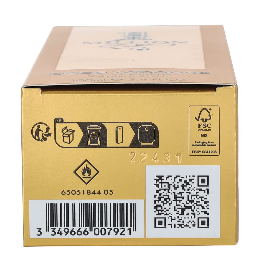 Paco Rabanne One Million Men / Men, Eau de Toilette, Spray / Spray 100ml, 1st Pack (1 x 100ml)