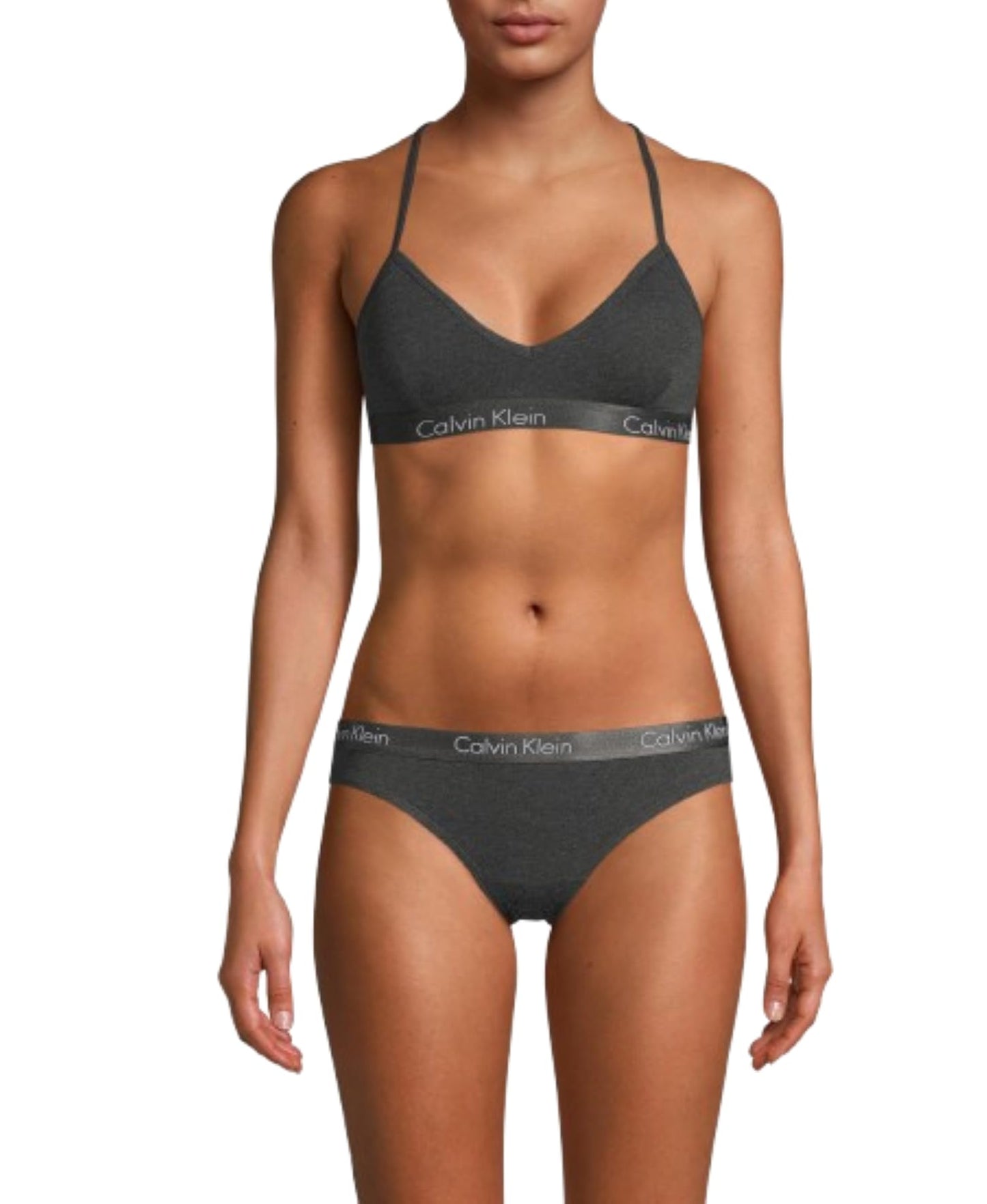 Calvin Klein Women's Motive Cotton Lightly Lined Bralette Bra