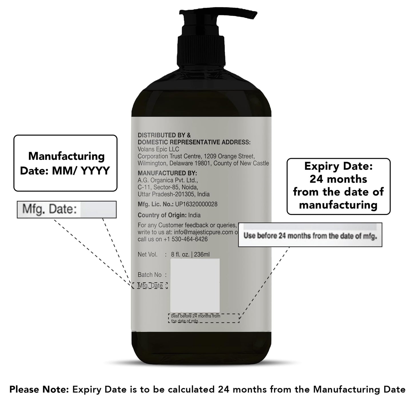 MAJESTIC PURE Lavender Massage Oil for Massage Therapy - Refreshing and Relaxing - Natural Oils with Lavender Essential Oil - For All Skin Types - Men and Women - 236ml