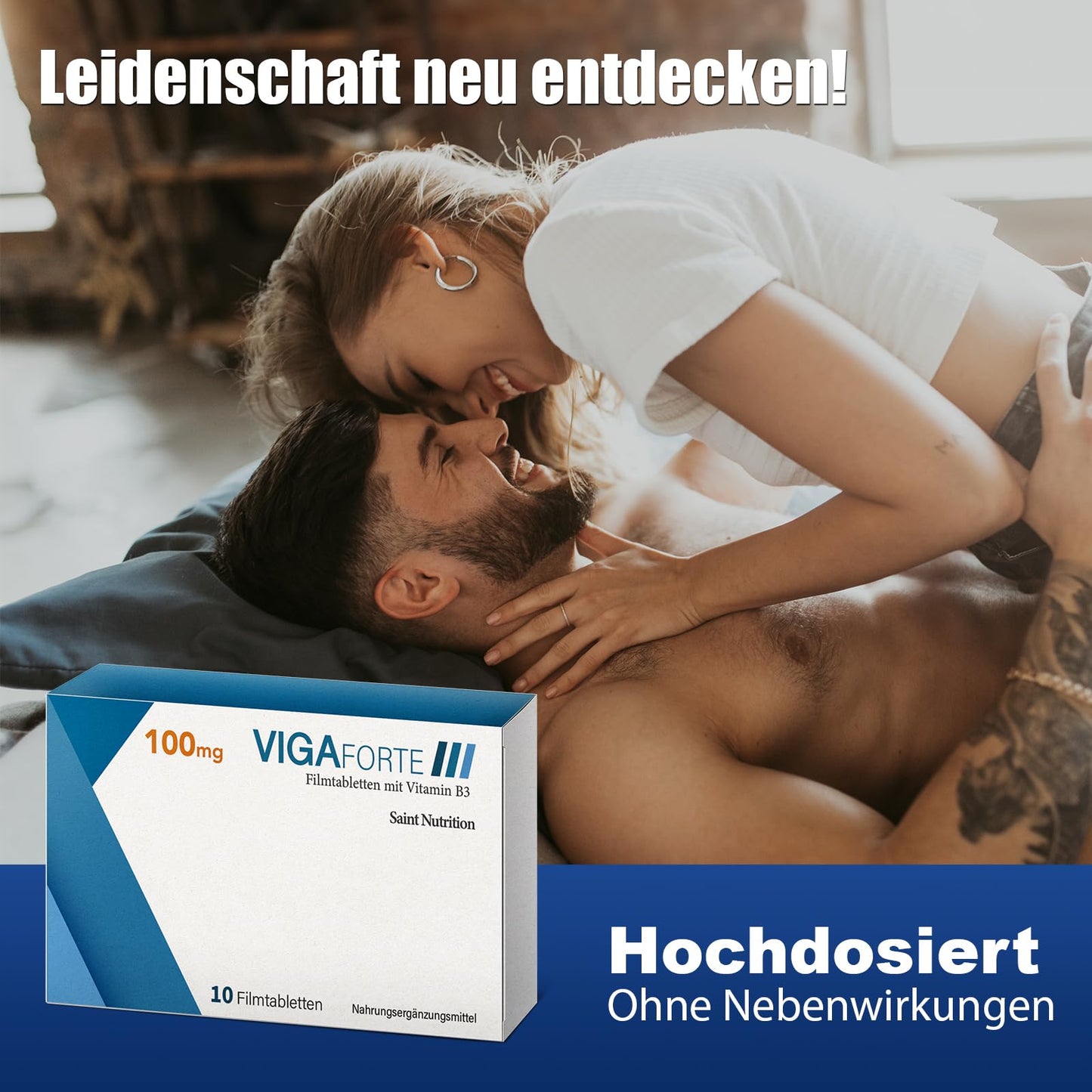 NEU: VIGAFORTE - hochdosiert für den Mann mit Sofortwirkung – extra stark abgestimmt auf die Bedürfnisse für Männer - Premium Qualität mit L-Arginin + Maca