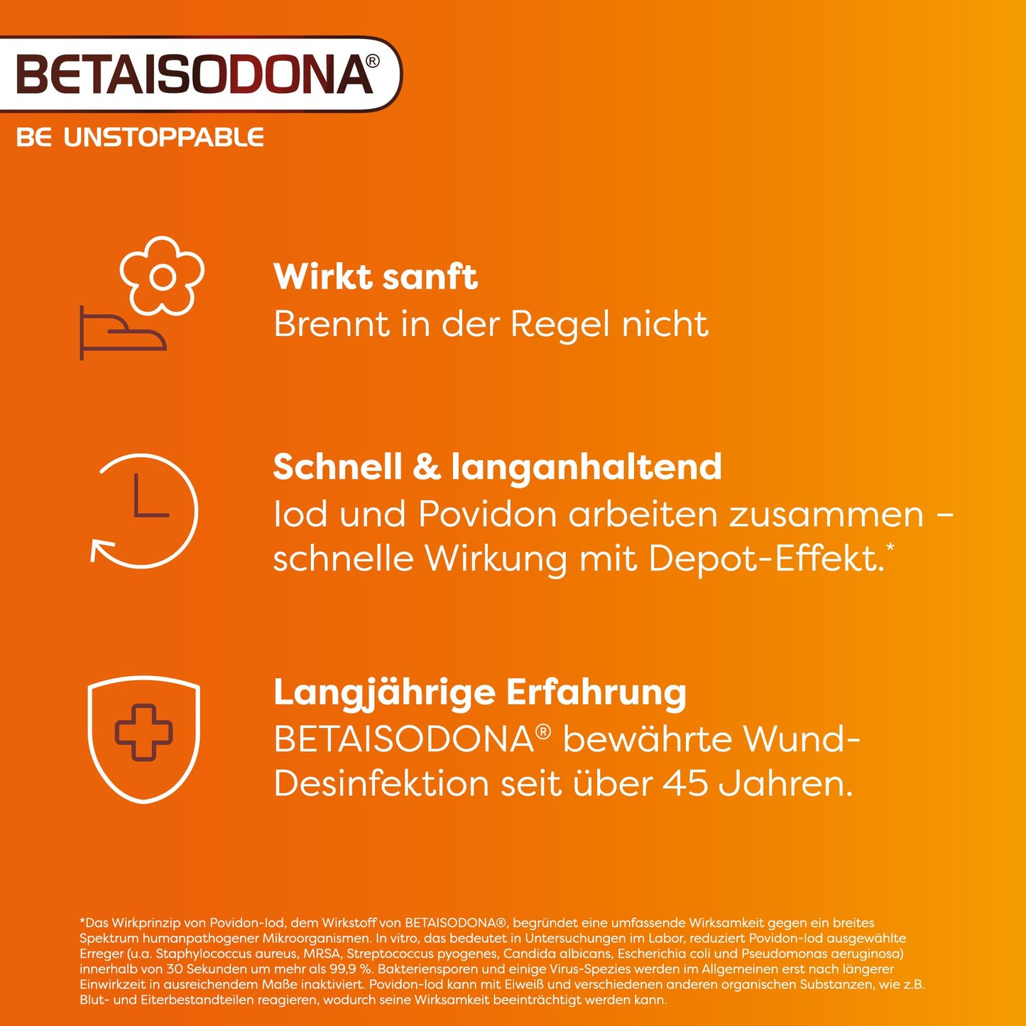 Betaisodona® Salbe 100 g – Antiseptische Wundsalbe mit Povidon-Iod – gegen 99,9% der Keime, sanft & hautverträglich – auch für Kinder ab 1 Jahr – ohne Brennen, ideal für die Hausapotheke