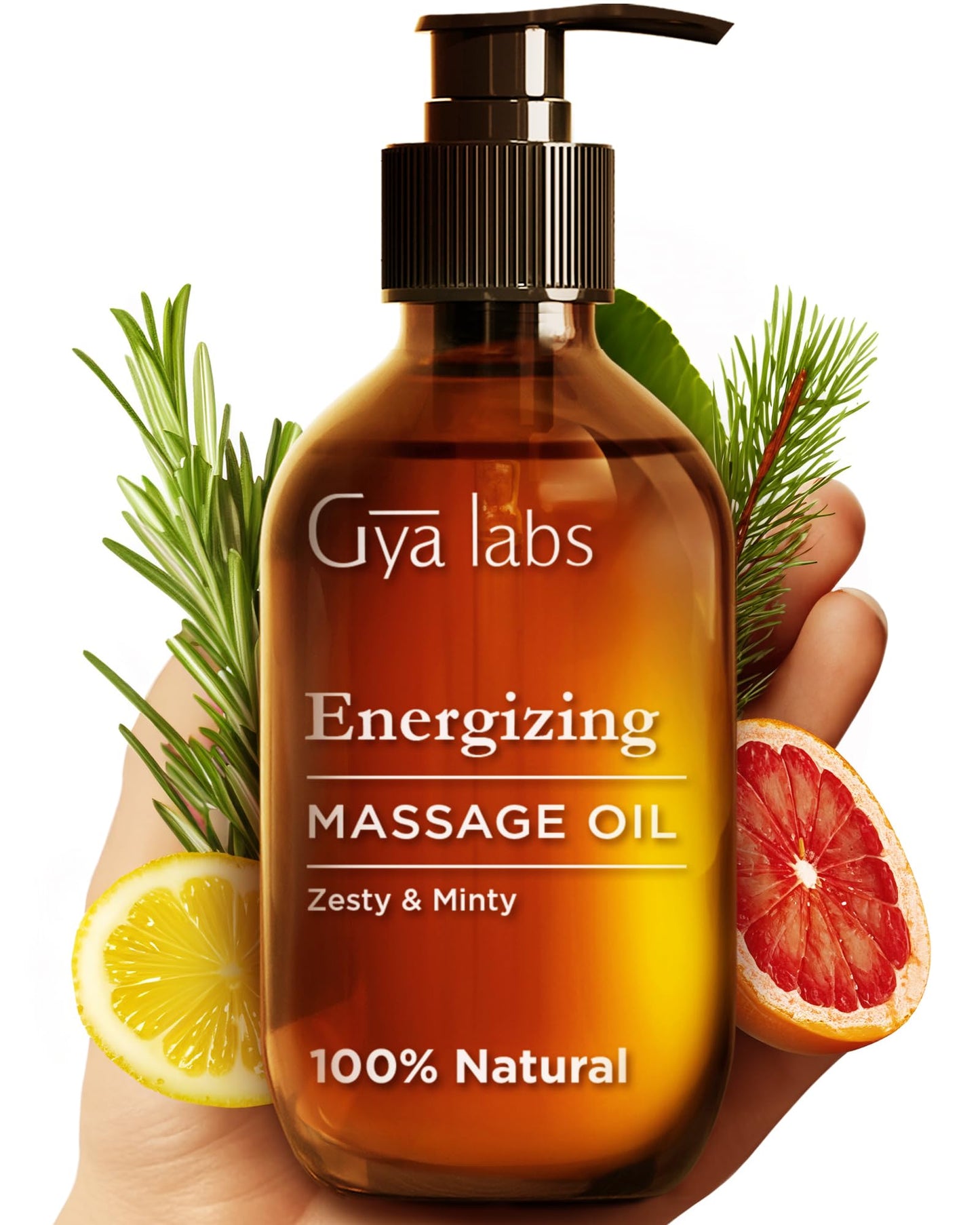 Gya Labs Lavendel Massageöle - 100% Reines Natürliches Aromatherapie Massageöl zur Körperentspannung für Männer und Frauen - Hergestellt mit Jojoba, Argan und Lavendel