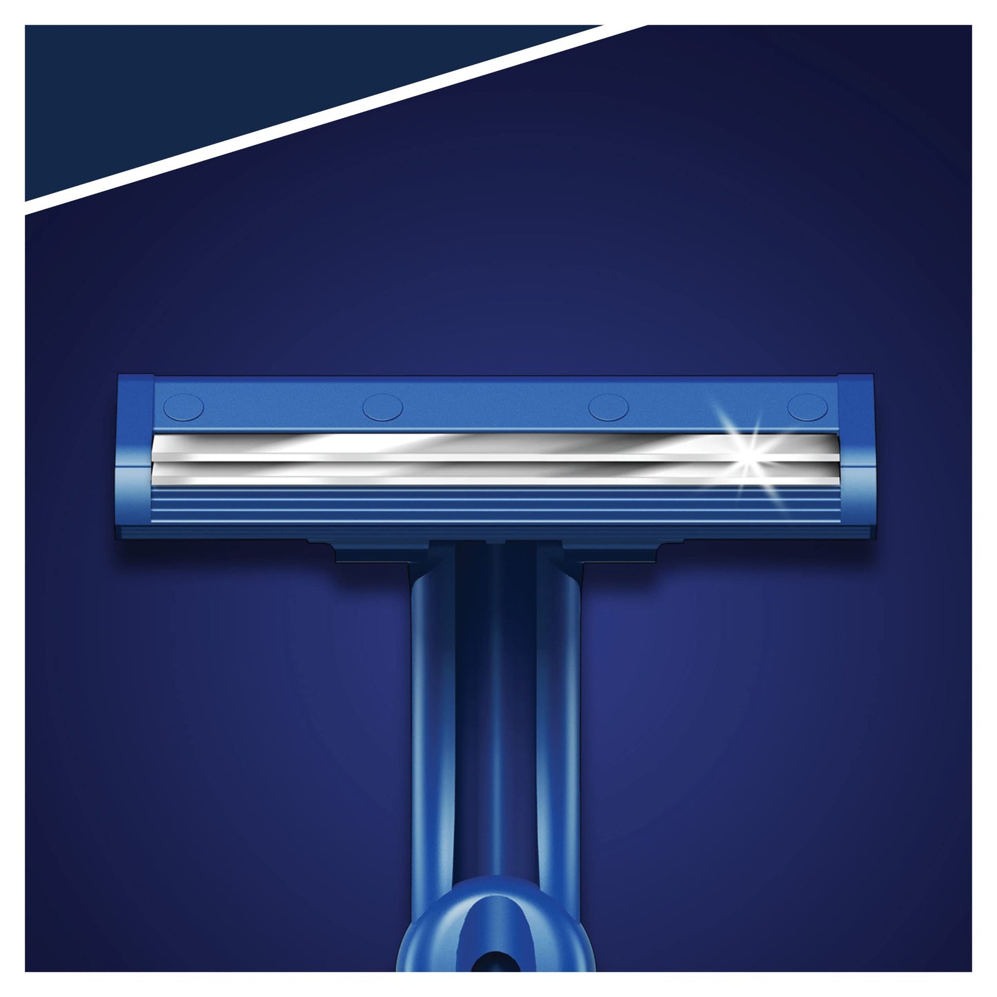 Gillette Blue3 Simple Men's Disposable Razor, 8 Razors with Triple Blade, Wet Razor with Fixed Blade Head, Moisture Strips
