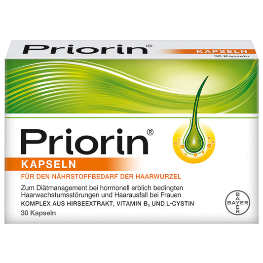 Priorin Kapseln - Haarkapseln mit Nährstoffen für die Haarwurzeln - bei hormonell erblich bedingtem Haarausfall und Haarwachstumsstörungen - 1 x 120 Kapseln