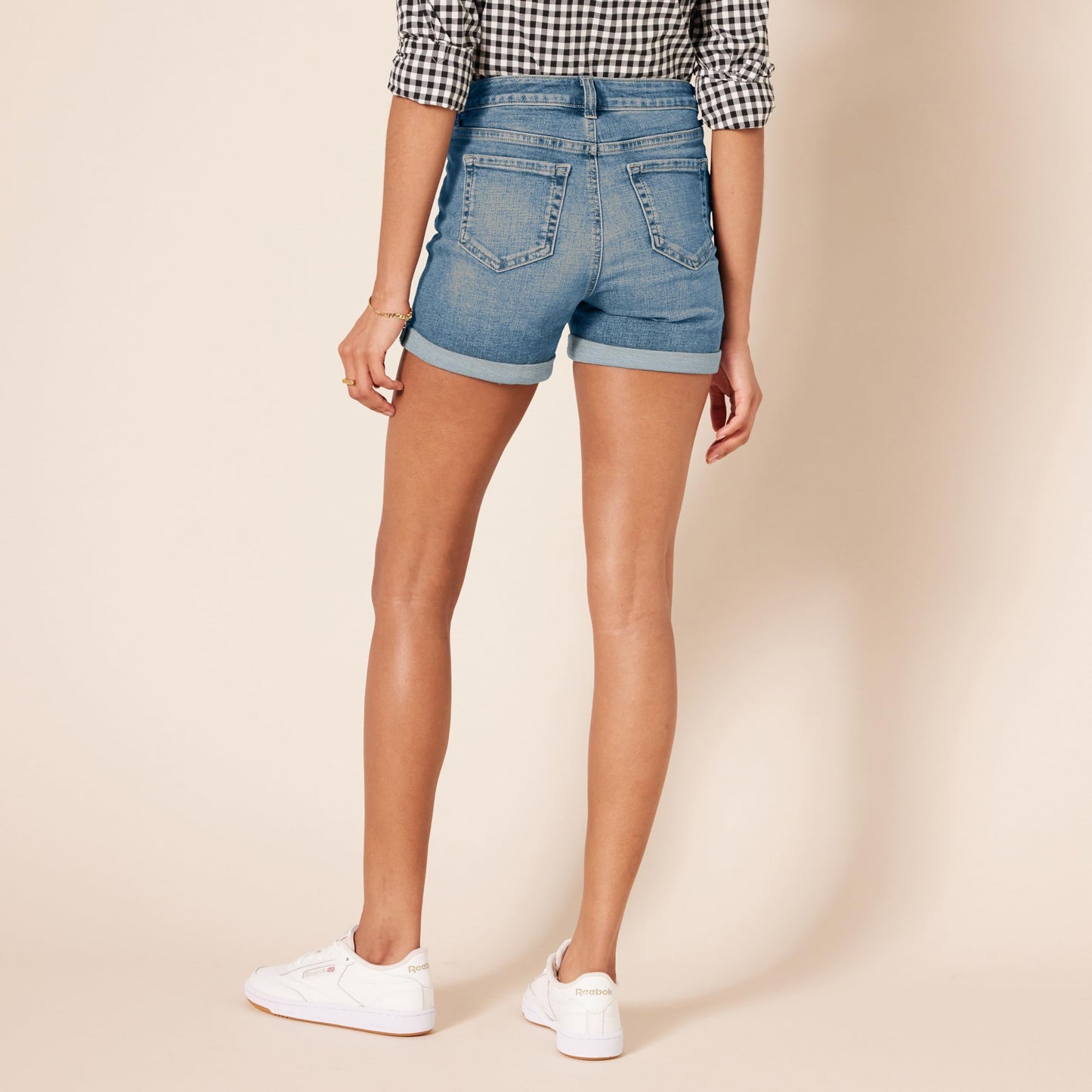 Amazon Essentials Women's Denim Shorts, 12.7 cm Inseam