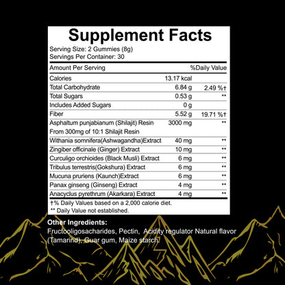 Organic With Ashwagandha, Gummies For Men, Women  No Added Sugar 60 Gummies