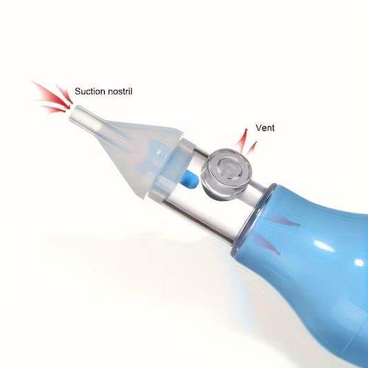 1pc Baby Nasal Aspirator, Silicone Nasal Aspirator for Baby, Pump Type Newborn Snot Cleaner, Baby Essentials for Newborn