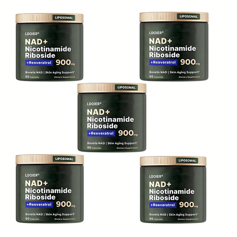 NAD+ Dietary Supplement with Resveratrol for Healthy Aging, Immunity and Cell Repair