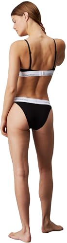 Calvin Klein Women's Triangle Bikini Top Triangle Rp Logo Waistband