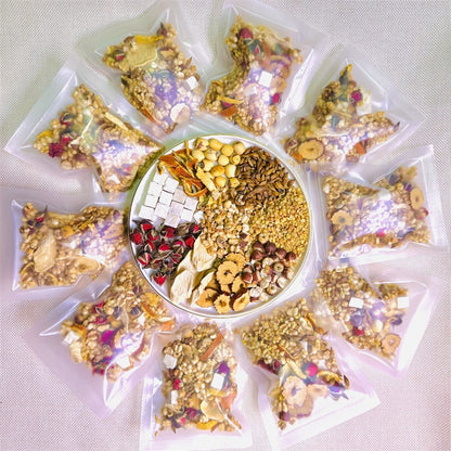 Four Gods Soup With Poria Gorgonzola And Job's Tears In Chinese Medicine