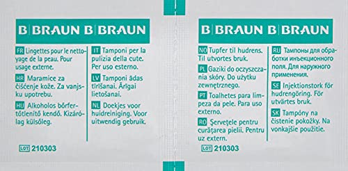 Softa Swabs I Alkoholtupfer zur Hautreinigung I Packung à 100 Stück