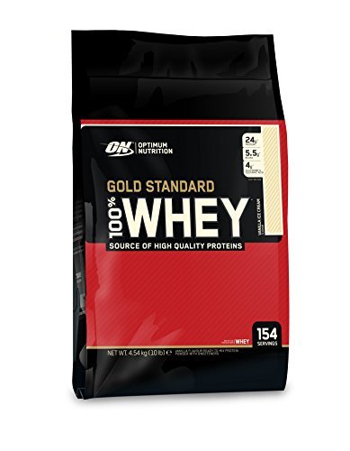 Optimum Nutrition Gold Standard 100% Whey, Proteinpulver, Geschmack Delicious Strawberry, 900g, 30 Portionen