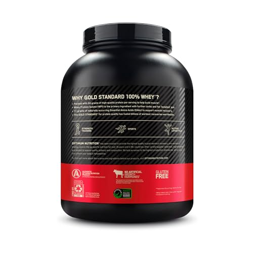 Optimum Nutrition Gold Standard 100% Whey, Proteinpulver, Geschmack Delicious Strawberry, 900g, 30 Portionen
