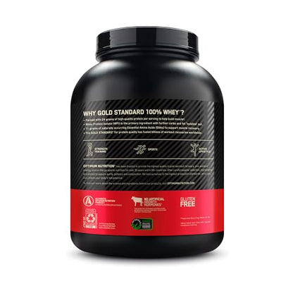 Optimum Nutrition Gold Standard 100% Whey, Proteinpulver, Geschmack Delicious Strawberry, 900g, 30 Portionen