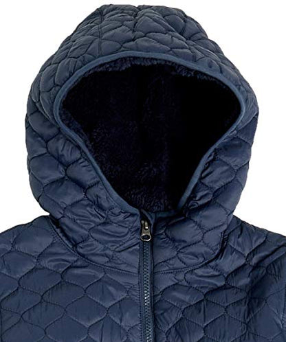 Amazon Essentials Women's Lightweight Quilted Water-Repellent Quilted Jacket with Sherpa Lining and Full Zip