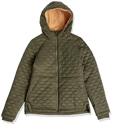 Amazon Essentials Women's Lightweight Quilted Water-Repellent Quilted Jacket with Sherpa Lining and Full Zip