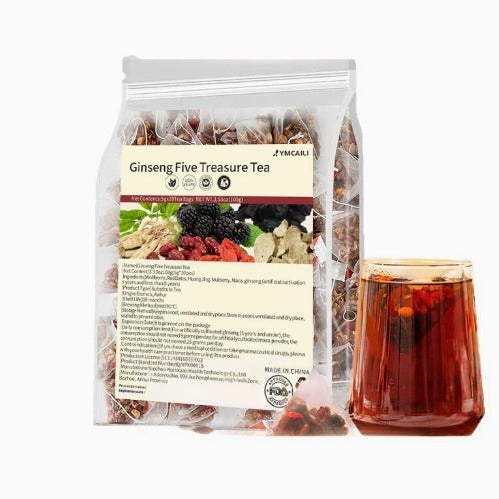 Ginseng Five-Treasure Tea Health-Preserving Tea Men's Kidney Tea