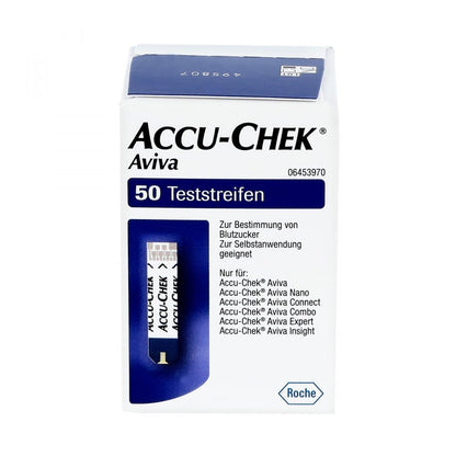 Accu Chek AVIVA Blutzuckerteststreifen, unisex, 1er Pack (1 x 50 Stück)