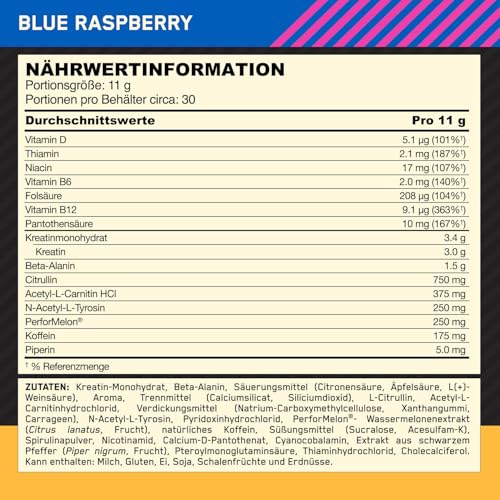 Optimum Nutrition Gold Standard BCAA Pulver, Geschmack Strawberry Kiwi, 266g, 28 Portionen