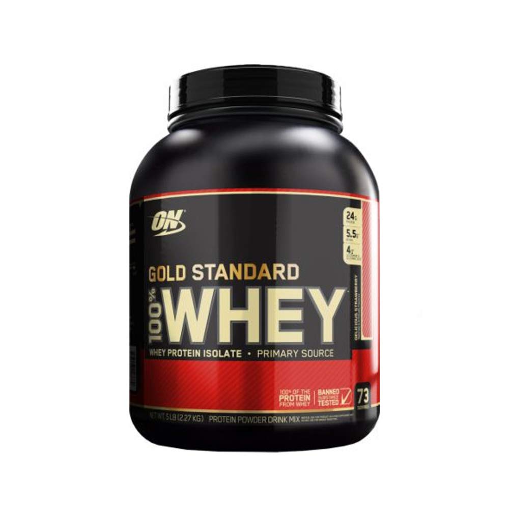 Optimum Nutrition Gold Standard 100% Whey, Proteinpulver, Geschmack Delicious Strawberry, 900g, 30 Portionen
