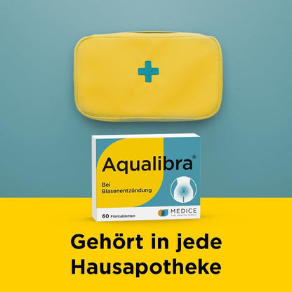Aqualibra 60 Filmtabletten - bei Blasenentzündung & Harnwegsinfektion - ohne Antibiotika - pflanzlich - ab 12 Jahre