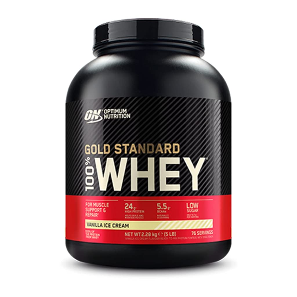 Optimum Nutrition Gold Standard 100% Whey, Proteinpulver, Geschmack Delicious Strawberry, 900g, 30 Portionen