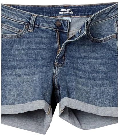 Amazon Essentials Women's Denim Shorts, 12.7 cm Inseam