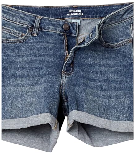 Amazon Essentials Women's Denim Shorts, 12.7 cm Inseam