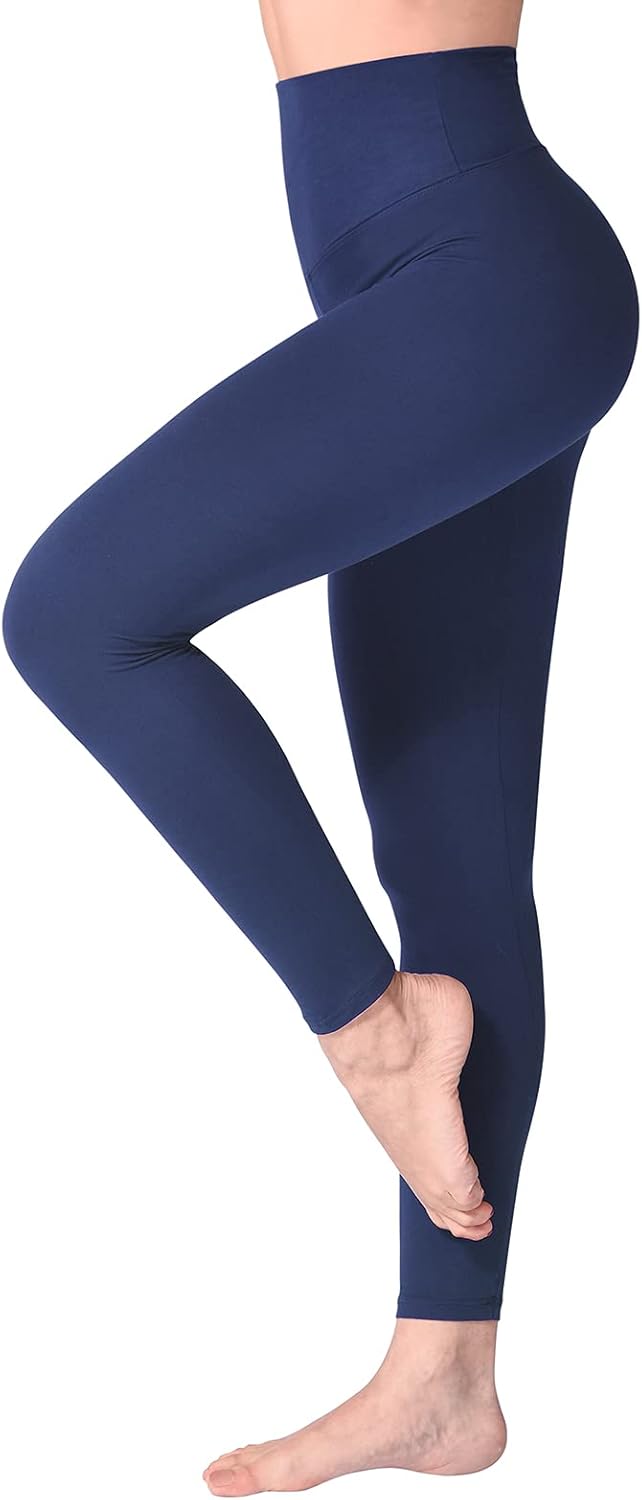 SINOPHANT Women's High Waist Opaque Leggings with Abdominal Control for Sports Yoga Gym