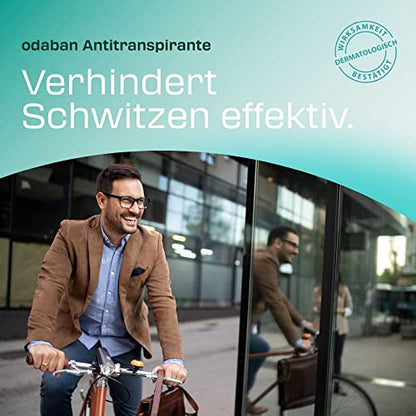 ODABAN Antitranspirant Deo Spray gegen starkes Schwitzen I Anti Schweiß Deo bei Hyperhidrose, Schwitzen am Kopf, schwitzige Hände I Anti transpirant für Männer & Frauen mit Langzeitschutz 30ml