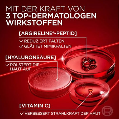 L'Oréal Paris Anti-Ageing Day Cream with Triple Power for Women, with Pro-Retinol, Hyaluronic Acid and Vitamin C - Against Wrinkles, Firming Moisturiser, Revitalift Laser 1 x 50 ml