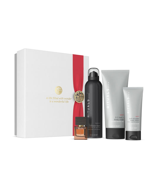 RITUALS Geschenkbox Homme, Medium – Geschenkset für Männer mit Körperpflege-Produkten mit Bambus, Minze und Zedernholz – belebende Eigenschaften