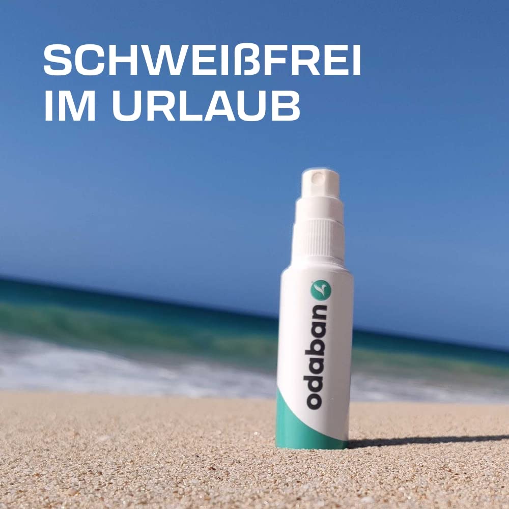 ODABAN Antitranspirant Deo Spray gegen starkes Schwitzen I Anti Schweiß Deo bei Hyperhidrose, Schwitzen am Kopf, schwitzige Hände I Anti transpirant für Männer & Frauen mit Langzeitschutz 30ml