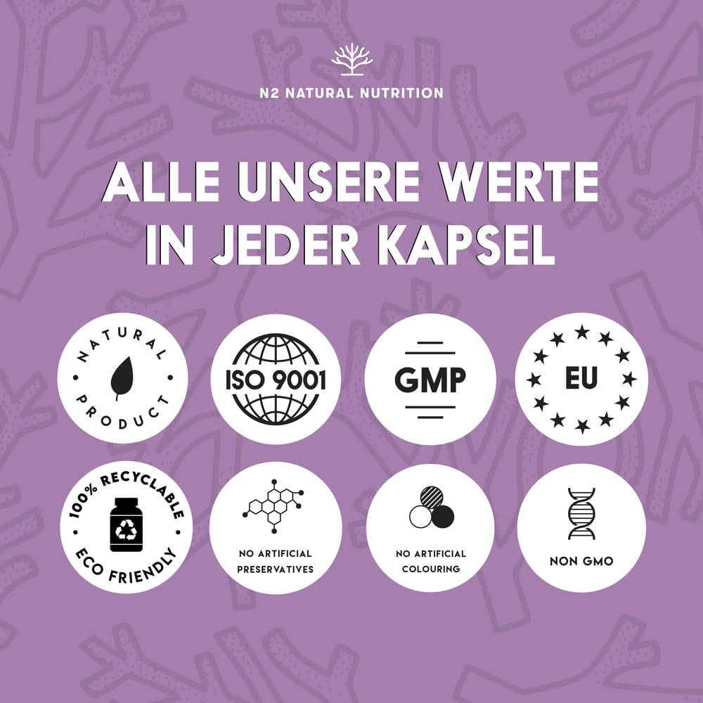 Marine collagen hydrolysate capsules high-dose hyaluronic acid, vitamin C. Joint bone and skin care, anti-ageing. Premium Peptan collagen 90 Vegetable capsules CE. N2 Natural Nutrition