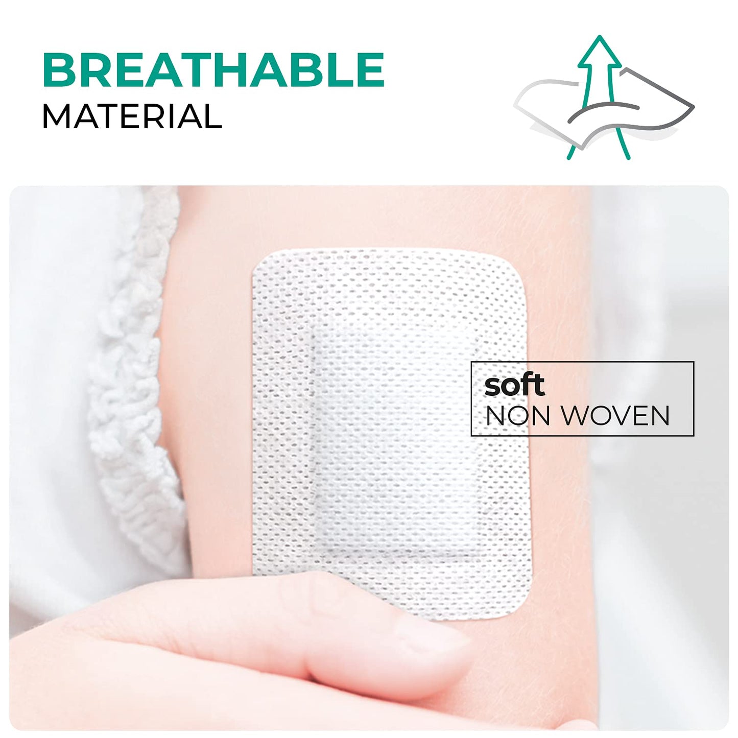 Medrull Steriler Wundverband 6x7 cm Sterile Wundpflaster ULTRA PORE Starke Klebekraft - Schützt bei Schnittwunden & Kratzern Pflaster Einzeln verpackt 50 Stück