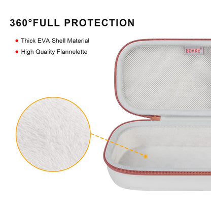 BOVKE Stethoskop Tasche für 3M Littmann Classic III, Lightweight II S.E, Kardiologie IV, MDF Acoustica Lightweight Stethoskope - Extra Tasche passend für Schwesternzubehör für die, Weiß Rosegold