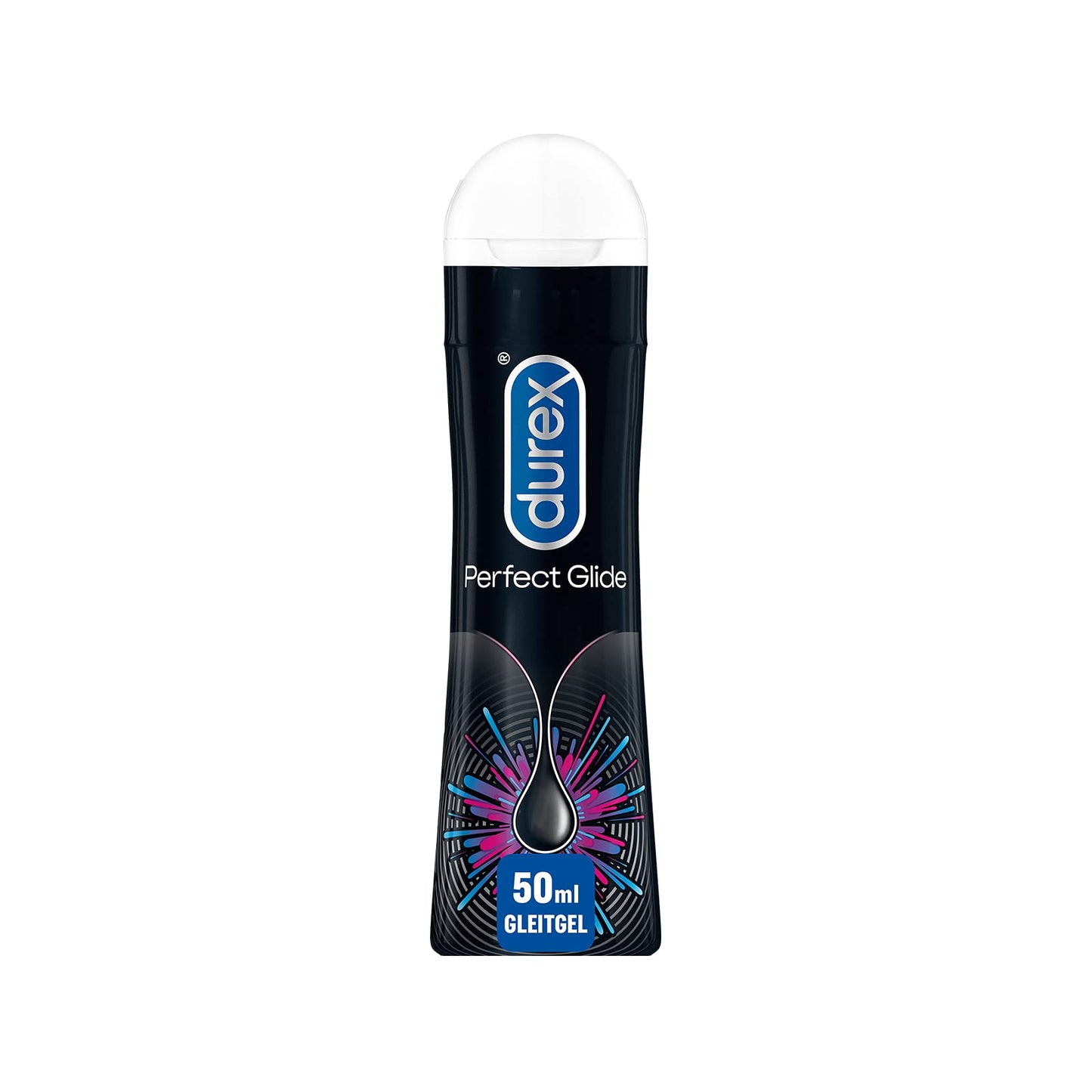 Durex Perfect Glide Lubricant, Silicone-Based Gel, Long-Lasting, Ideal for Anal Sex, 2 x 100 ml