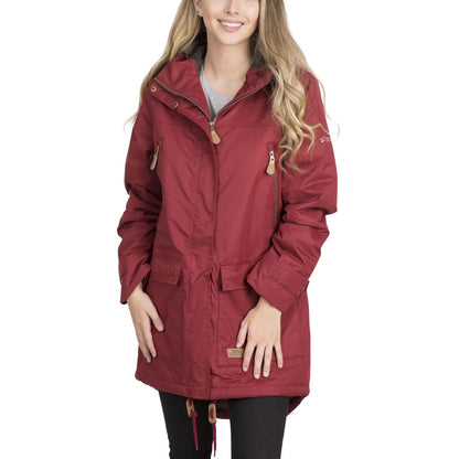 Trespass Clea Women's Jacket, Waterproof with Roll-Up Hood