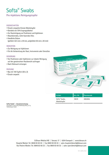 Softa Swabs I Alkoholtupfer