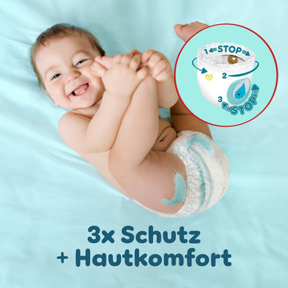 Pampers Premium Protection Pants Size 5, 144 Nappies, 11 kg - 17 kg, with 360° Fit and 2 x Wider Cuffs than Before for Our Best Comfort and Protection