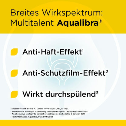 Aqualibra 60 Filmtabletten - bei Blasenentzündung & Harnwegsinfektion - ohne Antibiotika - pflanzlich - ab 12 Jahre