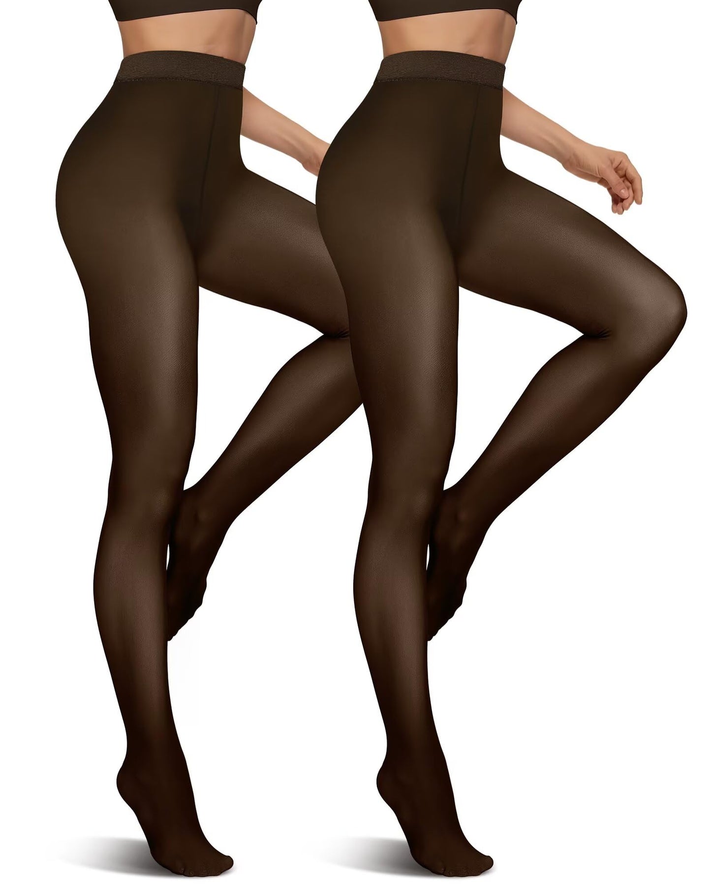 Vertvie Thermal Tights Women's Lined Fleece Tights Winter Thick Thermal Trump Trousers Warm Winter Tights Leggings Plush Tights