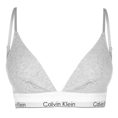 Calvin Klein Women's Triangle Bikini Top Triangle Rp Logo Waistband