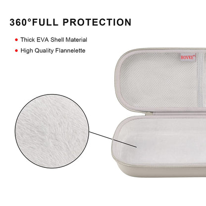 BOVKE Stethoskop Tasche für 3M Littmann Classic III, Lightweight II S.E, Kardiologie IV, MDF Acoustica Lightweight Stethoskope - Extra Tasche passend für Schwesternzubehör für die, Weiß Rosegold