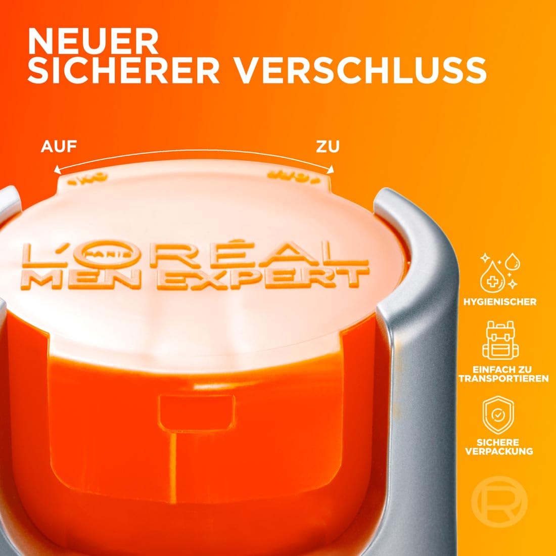 L'Oréal Men Expert Pflegeset gegen müde Haut für Männer, Geschenkset mit Waschgel und Gesichtscreme 24H Anti-Müdigkeit, Geschenke für Herren mit Vitamin C, Hydra Energy, 1 x 100 ml, 1 x 50 ml