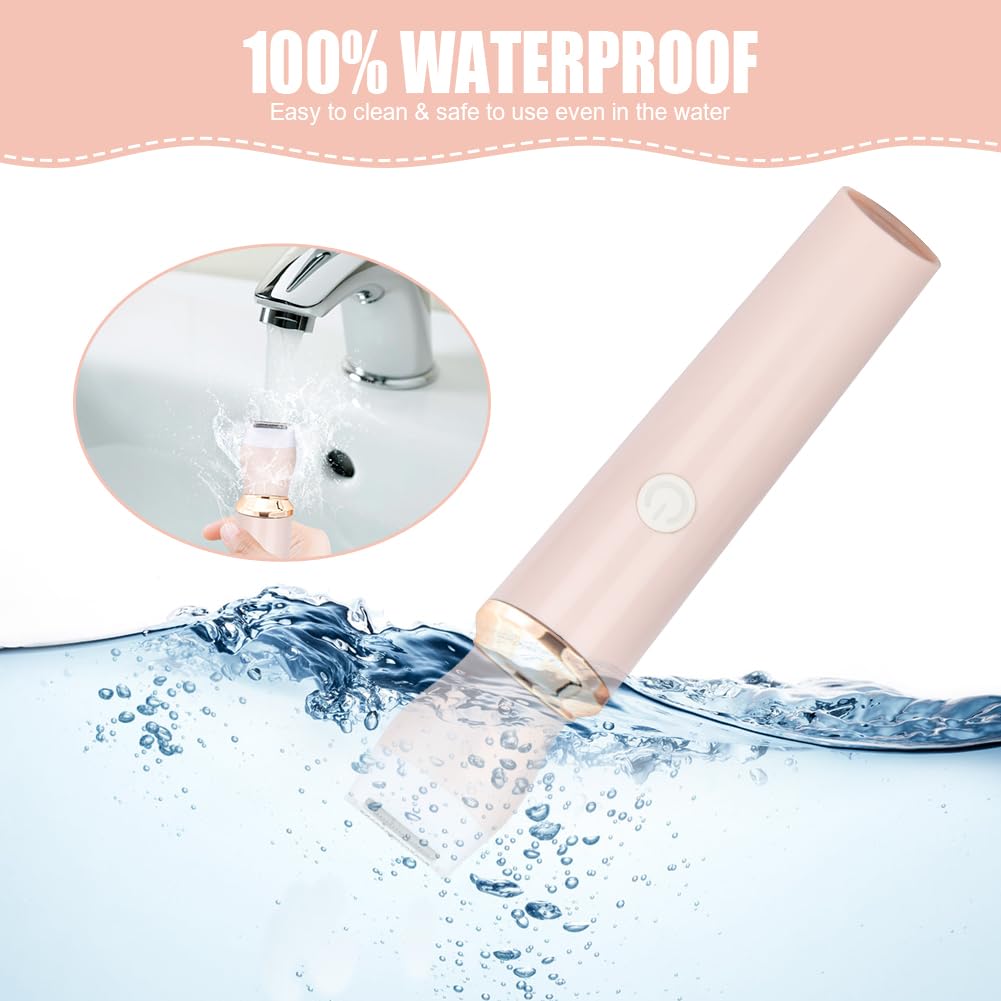 ACWOO Electric Shaver for Women, 4-in-1 Electric Women's Razor, Painless Intimate Shaver for Women, Hair Trimmer for Face, Nose, Armpits, Intimate Area, Bikini Area, USB Charging